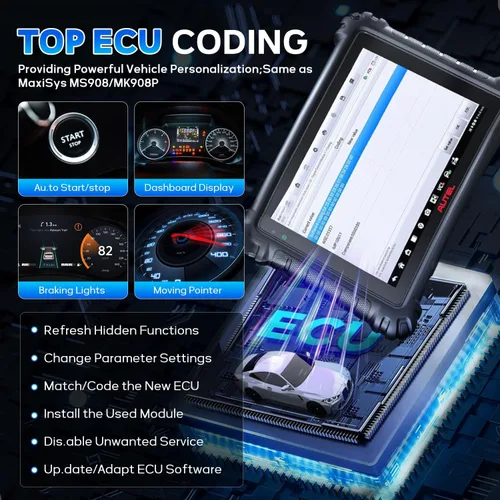 Vista 4 de Autel Escáner MaxiSys MS906MAX OBD2, mucho mejor que MS906 Pro, 2026 MS906 MAX hasta MS906S MS906BT MS908, codificación ECU, 3000+ prueba activa