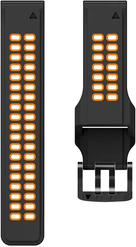 Vista 7 de REYDA Correa de silicona compatible con Garmin Fenix 8 Pro/8/E 1.850 in, 0.866 in, correa de reloj de ajuste rápido, suave, flexible, correa
