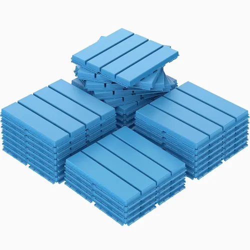 Vista 9 de Goovilla - Azulejos de plástico entrelazados para terraza, paquete de 9 para balcón, 12 x 12 pulgadas, piso impermeable para todo clima, azulejos