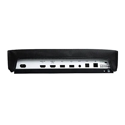 Vista 4 de Para Microsoft Xbox One S (modelo delgado 2016) consola de juegos cubierta a prueba de polvo con forro de terciopelo suave estilo horizontal negro