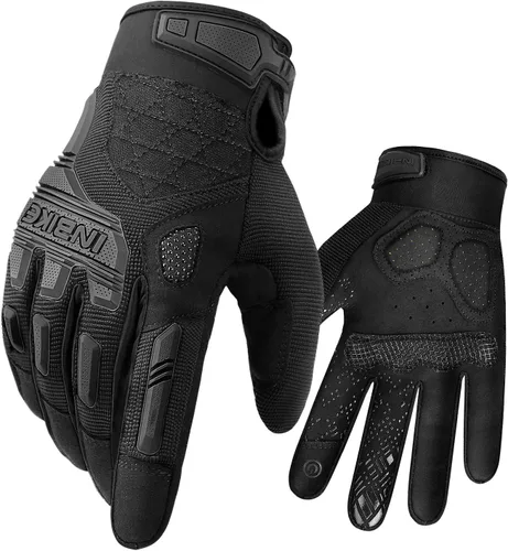 Vista 8 de INBIKE Guantes MTB para ciclismo de montaña Sirven para pantalla táctil con acolchado de etilvinilacetato grueso y protección de nudillos de caucho