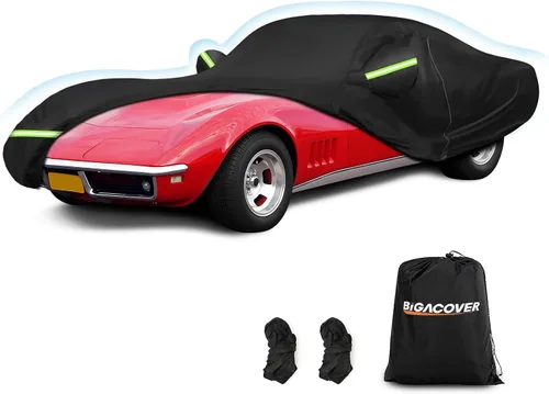 Vista 9 de Fundas impermeables para automóvil Corvette C1 C2 1953-1967, fundas resistentes para automóviles al aire libre, cubierta completa, protección contra