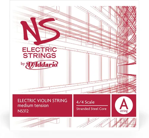 Vista 2 de D'Addario Violín eléctrico NS Cuerda A simple, escala 4/4, tensión media