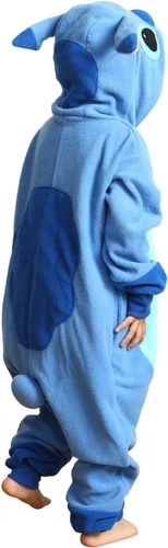 Vista 5 de OGU' DEAL Pijama de animal para niños, disfraz de una pieza para Halloween, cosplay, traje de dibujos animados para niños y niñas