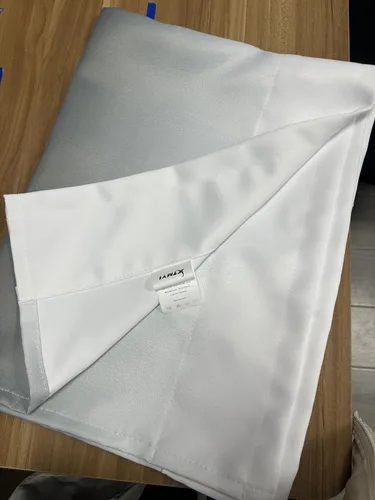 Vista 6 de XTMYI Cortinas Cubiertas para Debajo del Fregadero para Gabinete Negro, Modernas Cortinas Ombre Impermeables para Ventana Pequeña de Baño Cocina