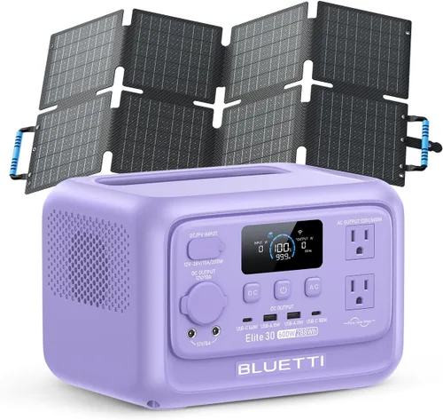 Vista 11 de Generador solar BLUETTI Elite 30 V2 con panel solar de 100W incluido 288Wh