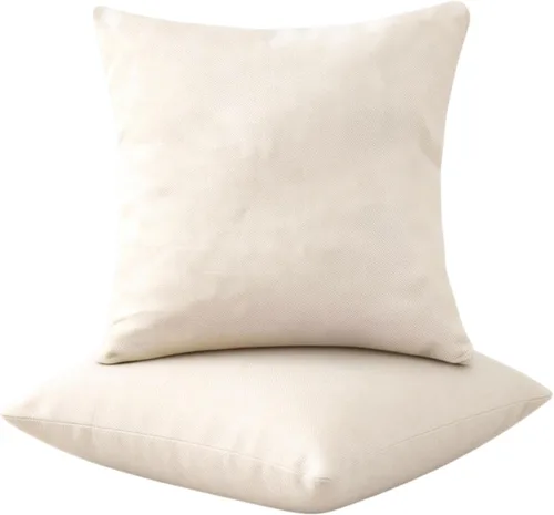 Vista 12 de Almohadas con rellenos incluidos, almohadas de sofá de 18 x 18 pulgadas, almohadas para sofá, azul, paquete de 2, gris claro