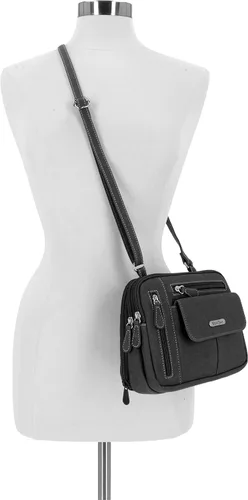 Vista 6 de MultiSac Zippy - Bolso bandolera con triple compartimento