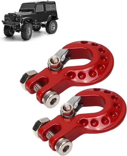 Vista 10 de 2 ganchos de remolque de cabrestante RC - Gancho de remolque de aleación de aluminio para escalada de automóvil para camión oruga escala 1/10 SCX10