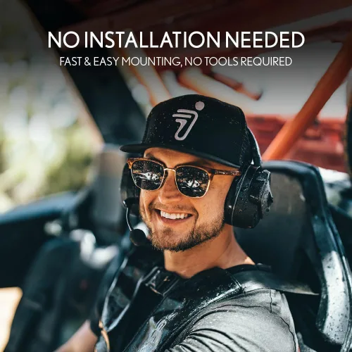 Vista 8 de Cardo Packtalk Edgephone para ORV - Paquete doble