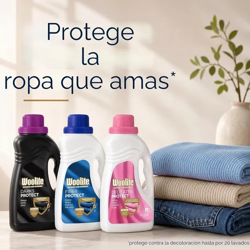 Vista 3 de Woolite Darks detergente líquido de lavandería, fragancia brisa de medianoche 50 onzas, RAC76974, 1, 1
