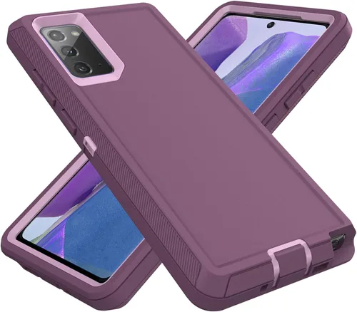 Vista 10 de Funda para Samsung Galaxy Note 20 (no para Note 20 Ultra), resistente funda protectora a prueba de polvo, a prueba de golpes, protección contra Negro