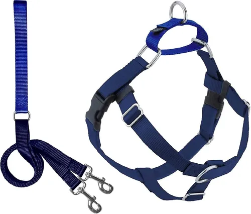 Vista 36 de 2 Hounds Design Freedom - Arnés para perro sin tirones, arnés ajustable y correa, fácil de caminar y control cómodo, se adapta a perros pequeños