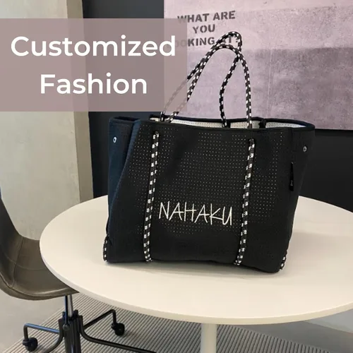 Vista 6 de POPUPS XL Personalized Neoprene Tote Bag for Women