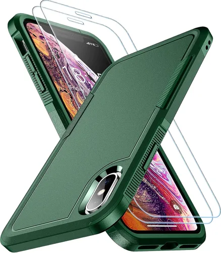 Vista 11 de SPIDERCASE Funda para iPhone Xs Max, [Protección contra Caídas de Grado Militar de 10 FT] [Antideslizante]