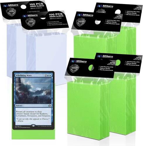 Vista 16 de Mlikero 1000 fundas para tarjetas, fundas para tarjetas de béisbol para tarjetas estándar, 10 colores fundas para tarjetas intercambiables aptas