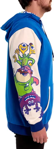 Vista 3 de Loungefly Prendas de vestir: Pixar Monsters University - Sudadera con capucha unisex - Talla L