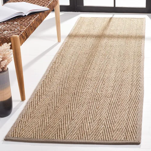 Vista 52 de Safavieh Colección de fibra natural NF115P - Alfombra (fibra natural), color gris, Fibras naturales