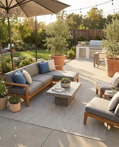 Vista 31 de Rugs.com Outdoor Solid Collection - Alfombra de pelo plano beige de 2 x 3 pulgadas, perfecta para entradas, cocinas, rincones de desayuno, piezas