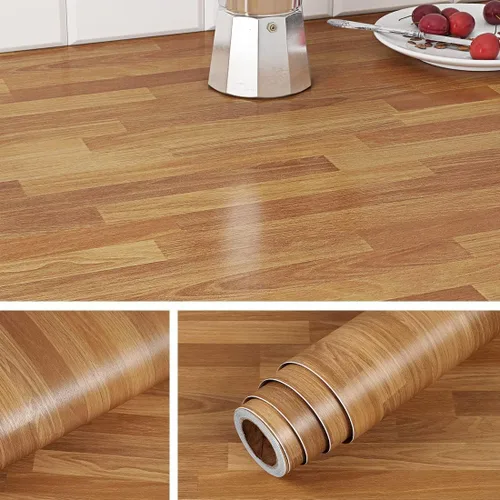 Vista 9 de Livelynine Papel de contacto de bloque de carnicero, papel de contacto impermeable, papel de contacto de madera clara para encimeras, cubiertas