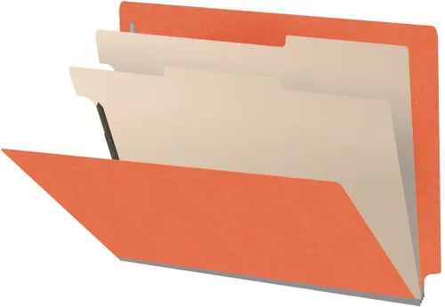 Vista 11 de Carpetas de color con pestaña final resistente, tamaño carta de 18 puntos, expansión de 2 pulgadas, 2 divisores, azul (caja de 10)