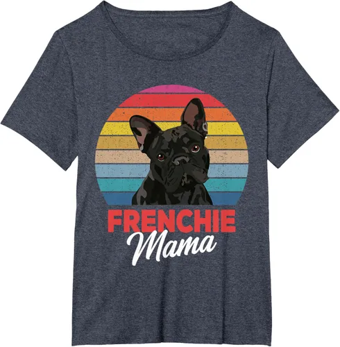 Vista 87 de Frenchie Mama - Camiseta divertida de regalo para niñas y perros Bulldog Francés, Negro, S