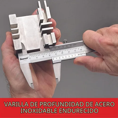 Vista 3 de Starrett Vernier Calibre, rango de 0-6", graduación .001