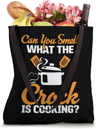 Vista 4 de Can You Smell What The Crock is Cooking Tote Bag