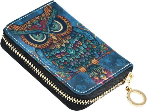 Vista 26 de Tarjetero de Tarjetas de Crédito RFID de Cuero con Cremallera Cartera para Mujeres y Niñas, Color #01, Talla única, Classic