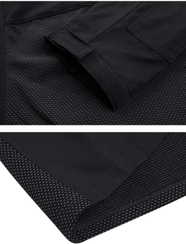 Vista 6 de CRYSULLY Camiseta militar para hombre manga larga con cremallera de 14