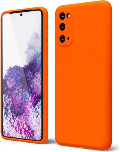 Vista 123 de oakxco Funda para teléfono Samsung Galaxy S8 de silicona líquida, delgada y fina de gel de goma suave TPU cubierta protectora simple llana