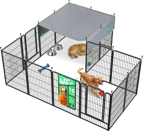 Vista 20 de FXW Rollick - Corralito para perros para patio, campamento con casa rodante, patentado, 24 pulgadas, 2 paneles Fácil instalación, resistente