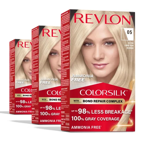 Vista 15 de Revlon ColorSilk with Bond Repair Complex, color permanente para el cabello rubio, cobertura 100 % de las canas, tinte para el cabello sin amoníaco