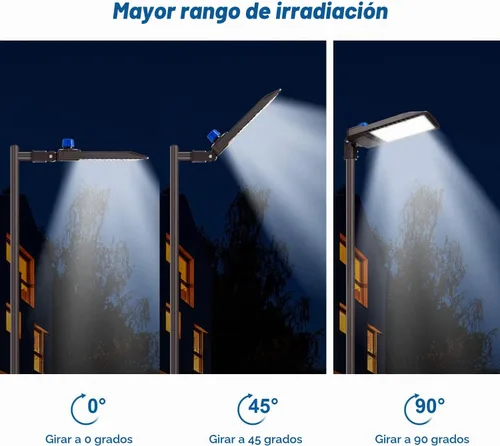 Vista 6 de Juyace Paquete de 2 luces LED de 300 W para estacionamiento al aire libre