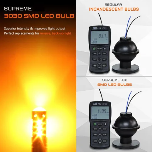 Vista 2 de 880 890 899 892 Bombillas LED 3000K Amarillo Dorado Xtreme Super Brillantes para Faro Antiniebla o Luces de Conducción Diurna (Lámparas DRL) de Alta