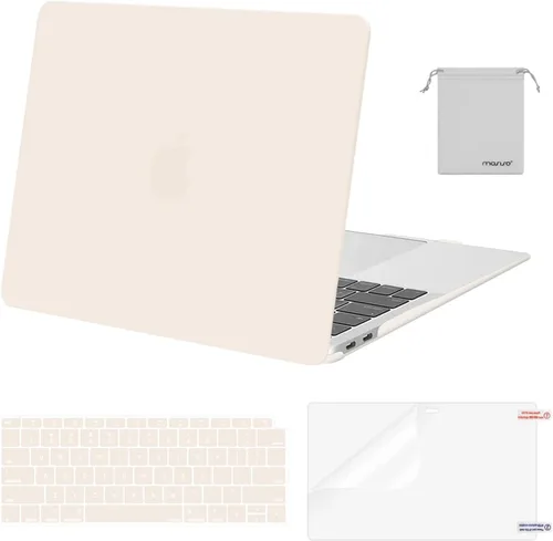 Vista 22 de MOSISO - Funda rígida y de plástico compatible con MacBook Air de 13 pulgadas versión 2022, 2021-2018, A2337 M1 A2179 A1932; con cubierta