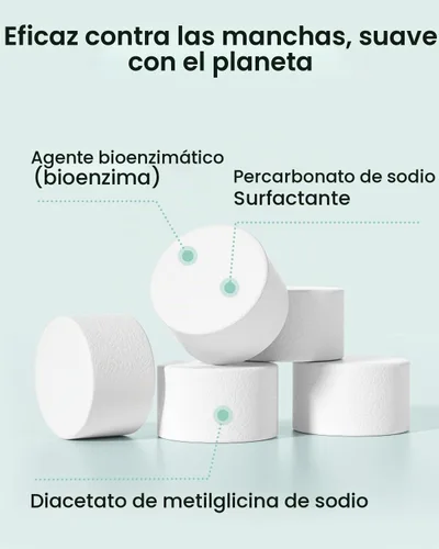 Vista 4 de GROWNSY Comprimidos oficiales para lavar botellas de detergente 130 piezas