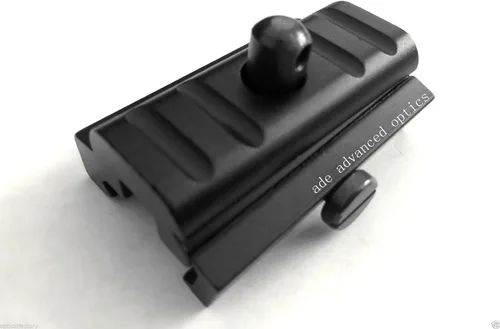 Vista 4 de Ade Advanced Optics Bípode de rifle de pivote táctico giratorio de 16 a 27 pulgadas y adaptador de riel Picatinny gratis