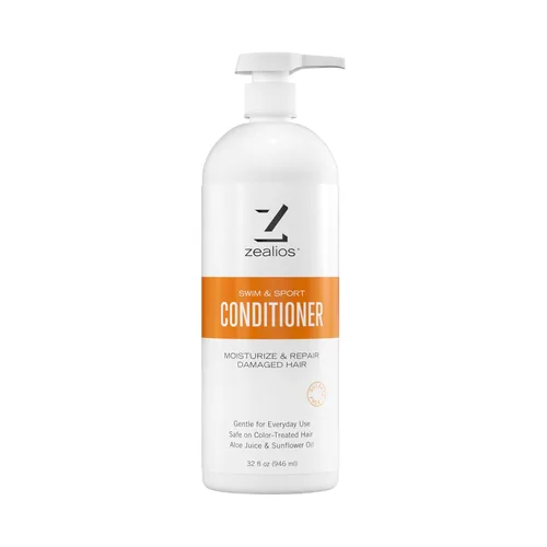 Vista 10 de Zealios Acondicionador Swim & Sport de 8 onzas – Acondicionador para el cabello sin sulfato, tratamiento capilar para nadadores y atletas