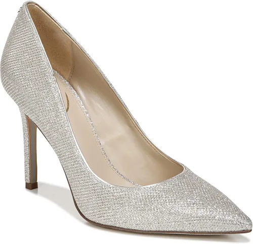 Vista 7 de Sam Edelman Bombas de avellana para mujer, Malla de yute, glamoroso, 6.5 Wide