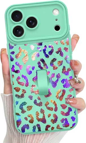 Vista 170 de KANGHAR Compatible con iPhone 17 Pro Case Spot Pattern - Negro Mancha rosada negra