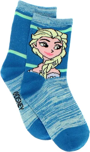 Vista 3 de Disney Frozen - Juego de calcetines para niñas pequeñas