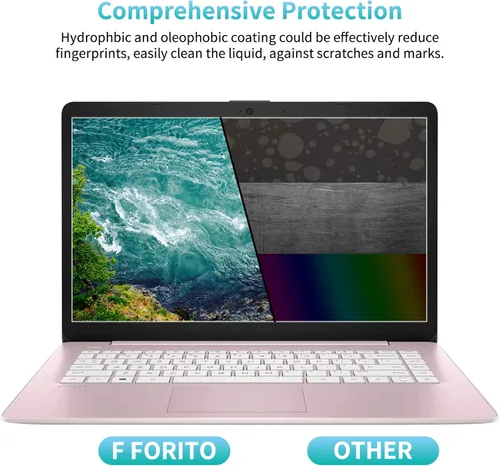 Vista 4 de F FORITO Paquete de 2 protectores de pantalla mate de 14 pulgadas 16:9 antideslumbrantes para laptop, filtro de pantalla antiarañazos y huellas