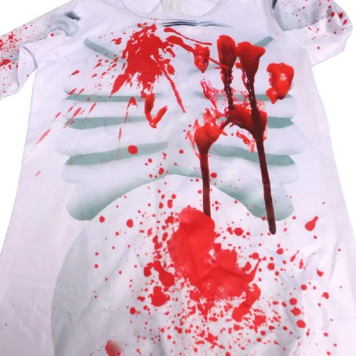 Vista 5 de Quenny Disfraces de fiesta infantil de Halloween, disfraces de cosplay con cabeza de sirena para niños, trajes de una sola pieza con cremallera.