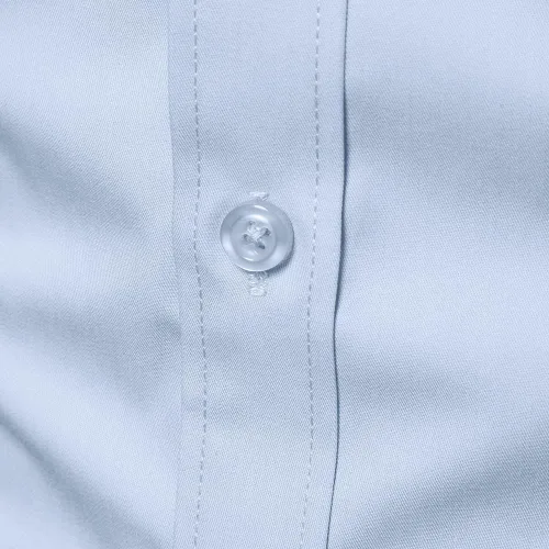 Vista 5 de Manwan walk Camisas de vestir para hombre de manga larga de algodón con botones y mangas largas, de corte ajustado