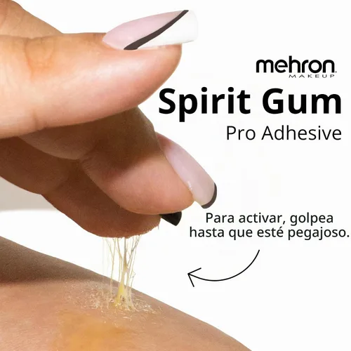 Vista 3 de Mehron Makeup Spirit Gum - Mate, adhesivo especial FX de 1 oz