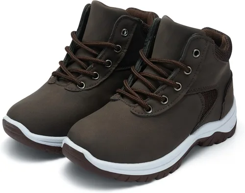 Vista 4 de Botas de senderismo al aire libre para niños antideslizantes Escalada excursionista niños zapatillas casuales tamaño 11-6
