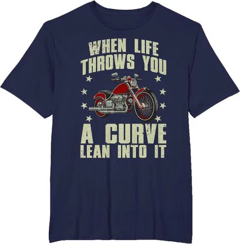 Vista 45 de Funny Motorcycle Racer Design for Men Women Motorcycle Lover T-Shirt Asphalt Grey