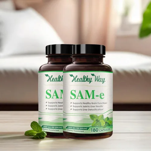 Vista 9 de Healthy Way Pure SAM-e 1500 mg (por porción) 360 cápsulas (paquete de 2) (S-adenosil metionina) apoya la salud de las articulaciones y la función