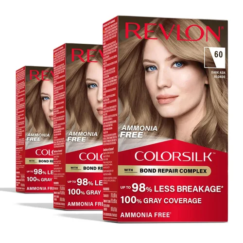Vista 13 de Revlon ColorSilk with Bond Repair Complex, color permanente para el cabello rubio, cobertura 100 % de las canas, tinte para el cabello sin amoníaco